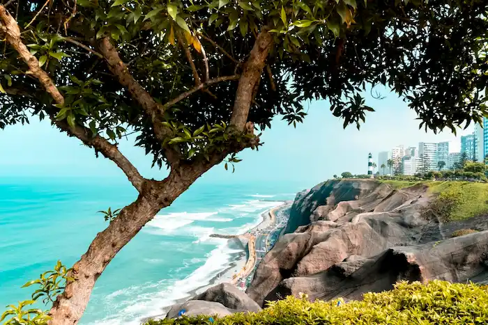 Photo of a beach during summer in Peru.